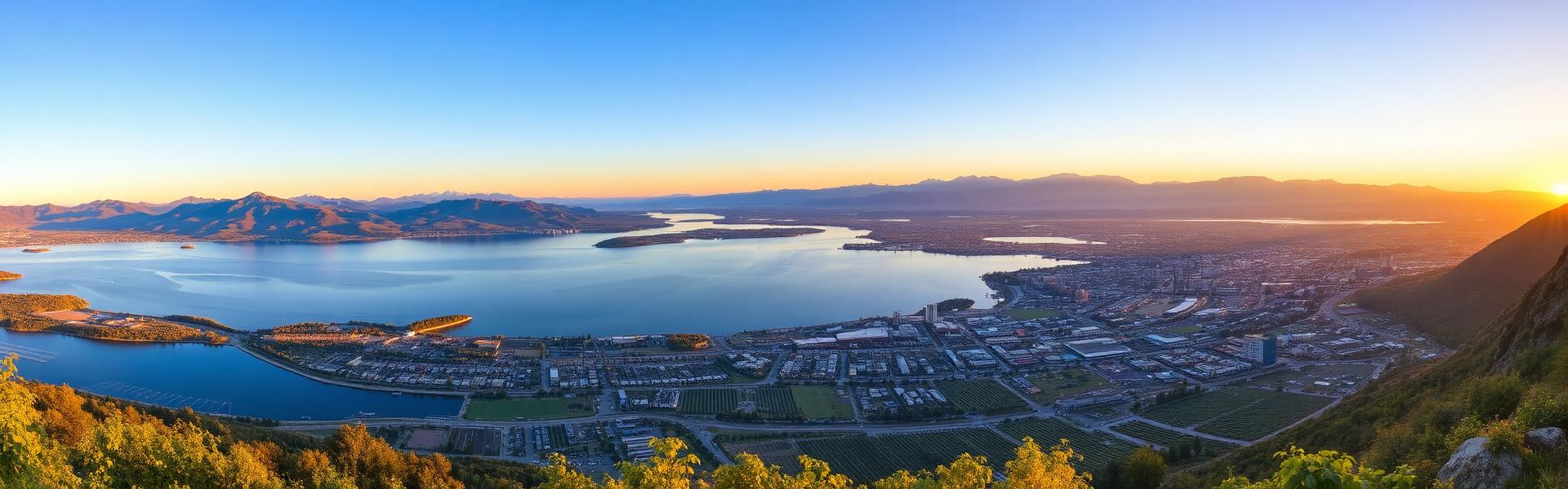 Okanagan Lake panoramic view