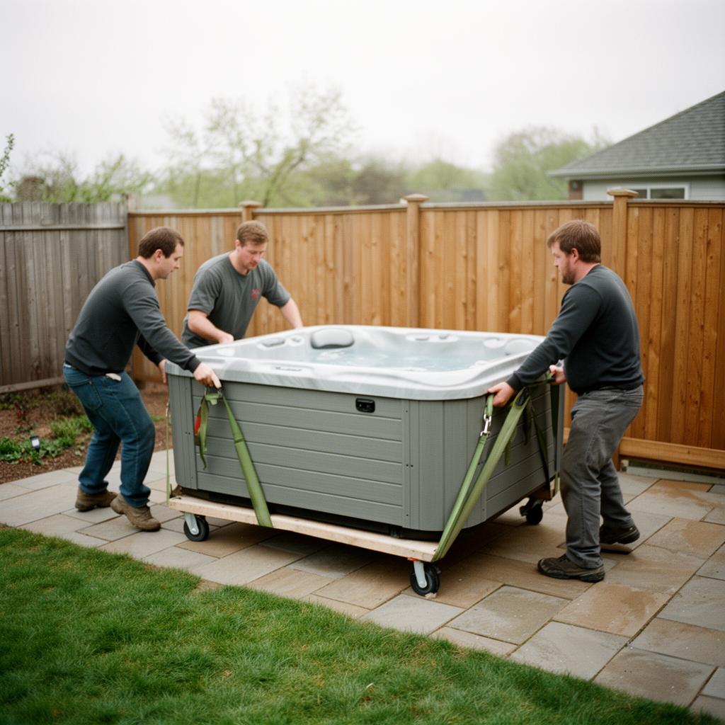 Hot Tub Moving service by movers in Kelowna — Horizon Moving
